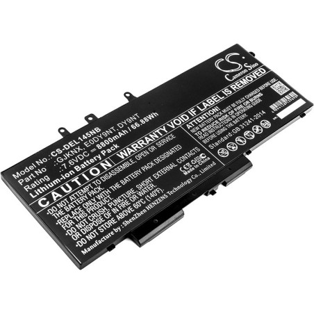 Batterie pour Dell Precision 3520 (8800 mAh/66.88 Wh, 7.6 V)