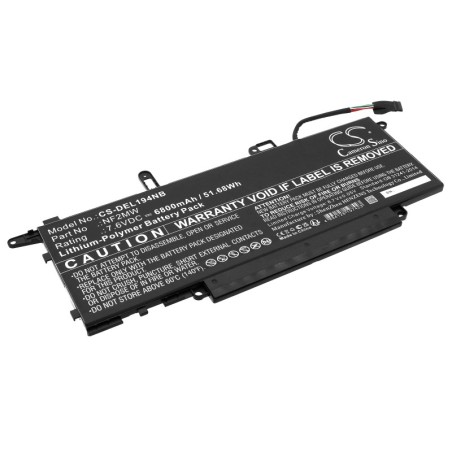 Batterie pour Dell 41M98 (6800 mAh/51.68 Wh, 7.6 V)