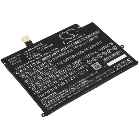 Batterie pour Dell C668F (4250 mAh/32.3 Wh, 7.6 V)