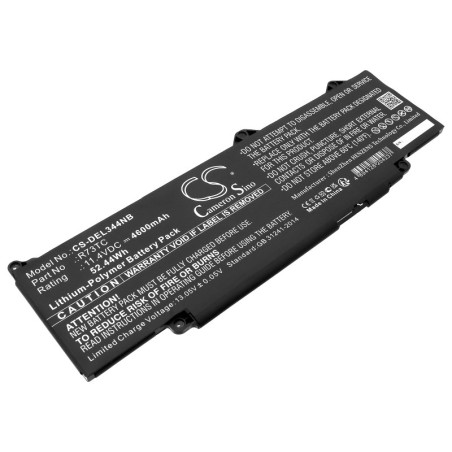 Batterie pour Dell Precision 3490 (4600 mAh/52.44 Wh, 11.4 V)