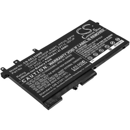 Batterie pour Dell 83XPC (4200 mAh/47.88 Wh, 11.4 V)