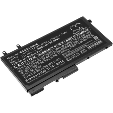 Batterie pour Dell 27W58 (3500 mAh/39.9 Wh, 11.4 V)