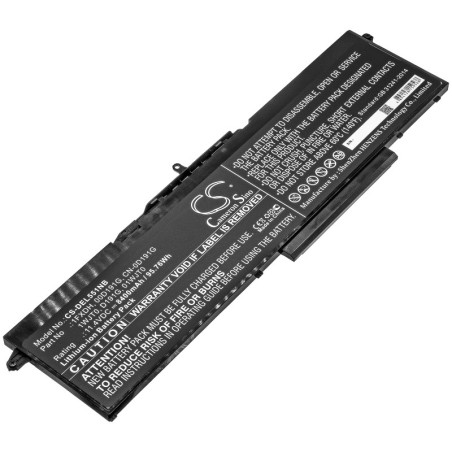 Batterie pour Dell Precision 3551 (8400 mAh/95.76 Wh, 11.4 V)