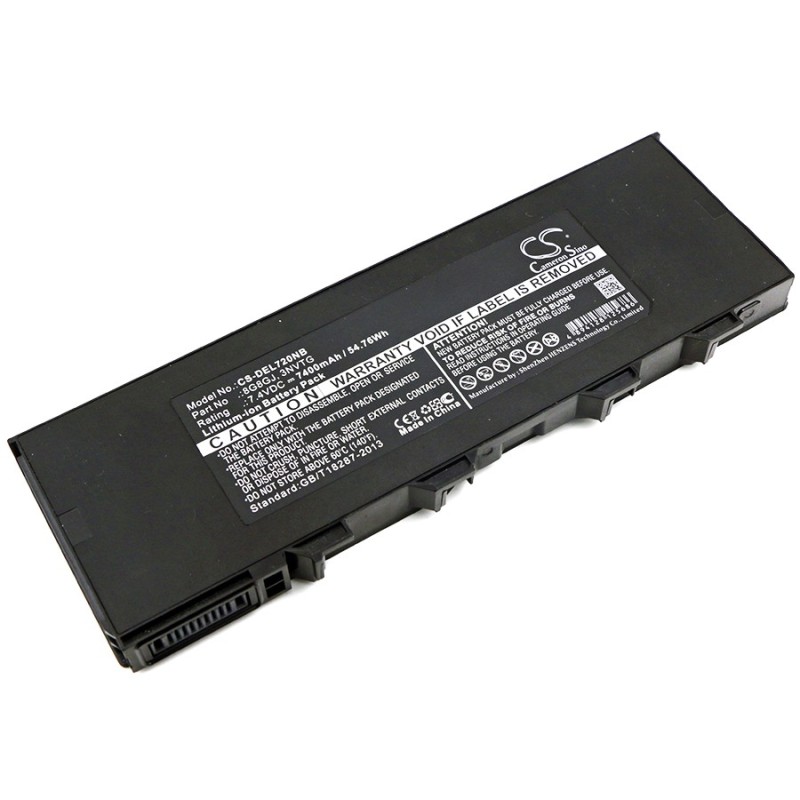 Batterie pour Dell Latitude E7204 (7400 mAh/54.76 Wh, 7.4 V)