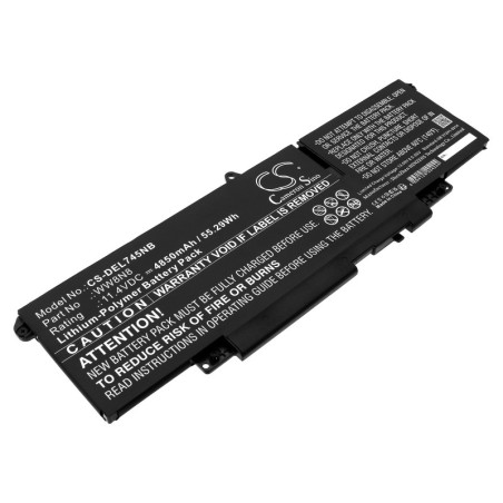 Batterie pour Dell 86D0Y (4850 mAh/55.29 Wh, 11.4 V)