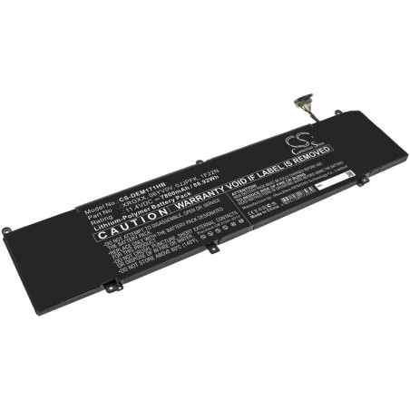 Batterie pour Dell ALIENWARE M15 2018 (7800 mAh/88.92 Wh, 11.4 V)