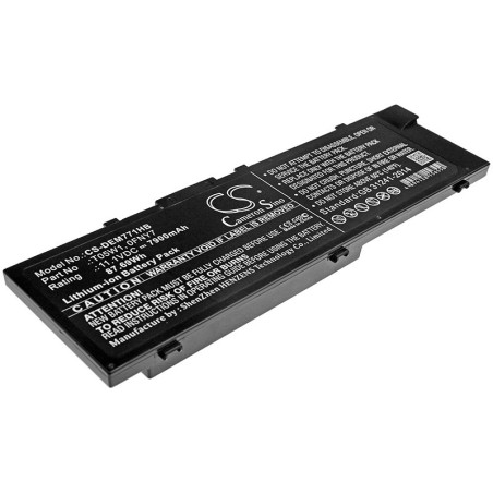 Batterie pour Dell Precision 7510 (7900 mAh/87.69 Wh, 11.1 V)