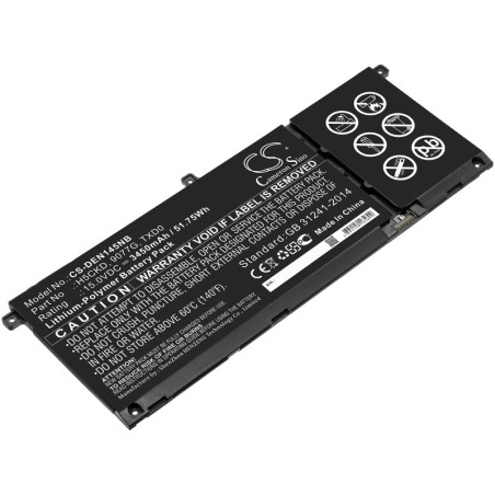 Batterie pour Dell TXD0 (3450 mAh/51.75 Wh, 15 V)