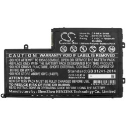 Batterie pour Dell INS14MD-4528S (7500 mAh/55.5 Wh, 7.4 V)