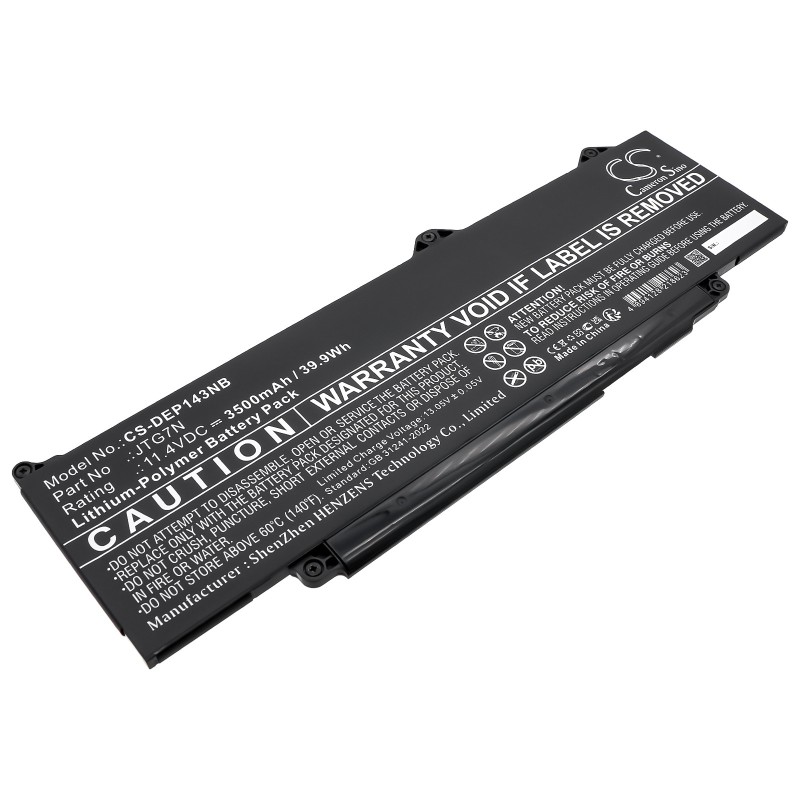 Batterie pour Dell 7RDGP (3500 mAh/39.9 Wh, 11.4 V)