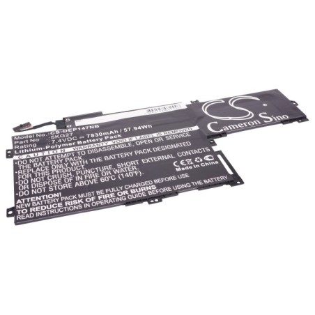 Batterie pour Dell C4MF8 (7830 mAh/57.94 Wh, 7.4 V)