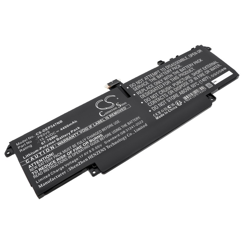 Batterie pour Dell CDTT2 (4400 mAh/67.76 Wh, 15.4 V)