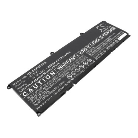 Batterie pour Dell WPYCV (8600 mAh/99.33 Wh, 11.55 V)
