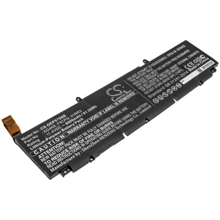 Batterie pour Dell Precision 5750 M3RD4 (8000 mAh/91.2 Wh, 11.4 V)