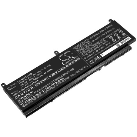 Batterie pour Dell 68ND3 (7850 mAh/89.49 Wh, 11.4 V)