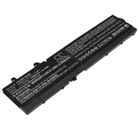 Batterie pour Dell X26RT (6800 mAh/78.54 Wh, 11.55 V)
