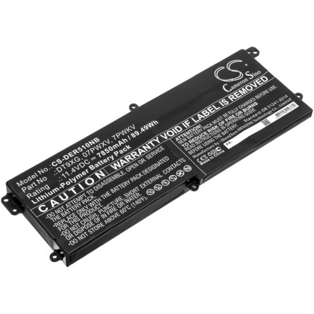 Batterie pour Dell DT9XG (7850 mAh/89.49 Wh, 11.4 V)
