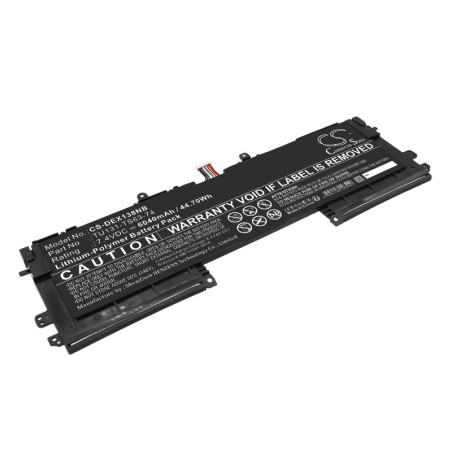 Batterie pour Dell XPS13D-3501 (6040 mAh/44.7 Wh, 7.4 V)