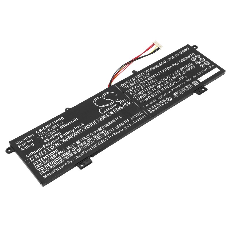 Batterie pour Evolve Maestro E book 11 (6000 mAh/45.6 Wh, 7.6 V)