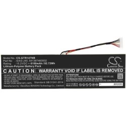 Batterie pour Gigabyte Aorus 17 WA (6100 mAh/92.72 Wh, 15.2 V)