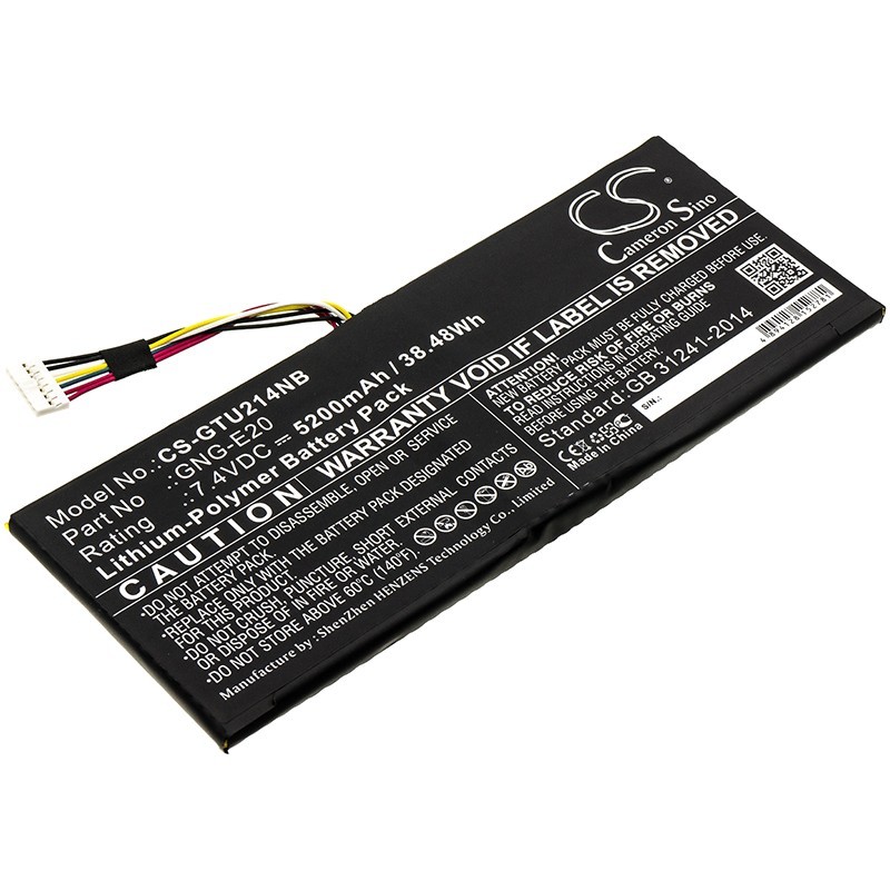 Batterie pour Getac U2142 (5200 mAh/38.48 Wh, 7.4 V)
