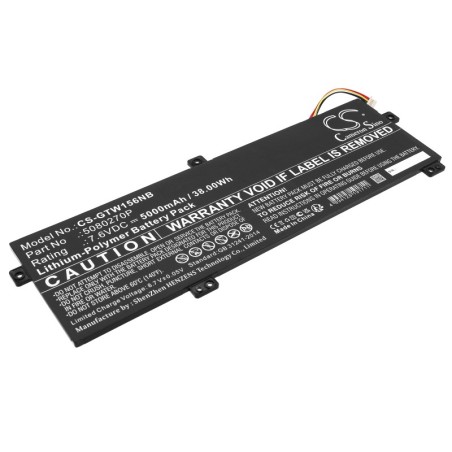 Batterie pour Gateway U3576127 (5000 mAh/38 Wh, 7.6 V)