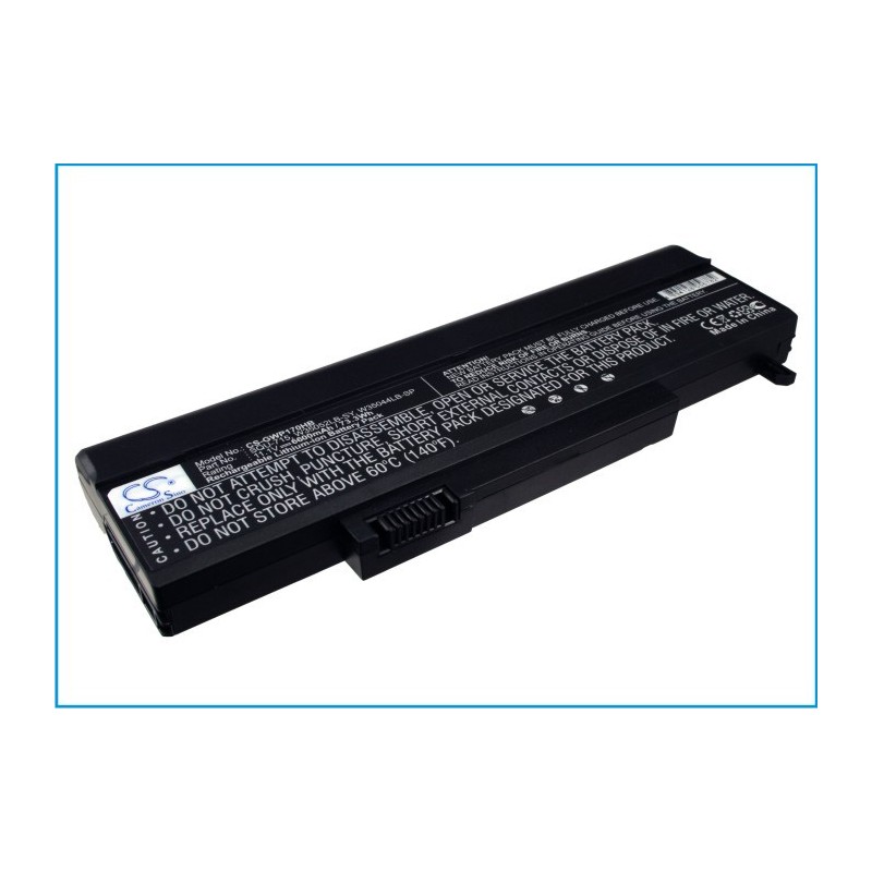 Batterie pour Gateway P6300 (6600 mAh/73.26 Wh, 11.1 V)