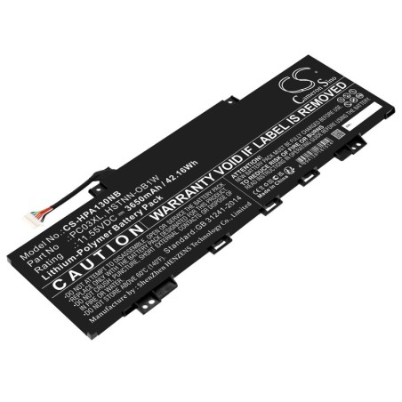Batterie pour HP HSTNN-OB1W (3650 mAh/42.16 Wh, 11.55 V)