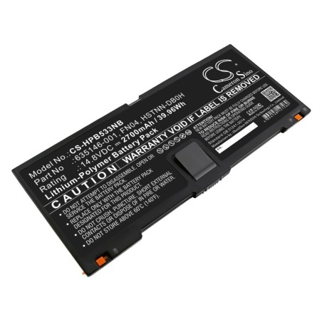 Batterie pour HP QK648AA (2700 mAh/39.96 Wh, 14.8 V)