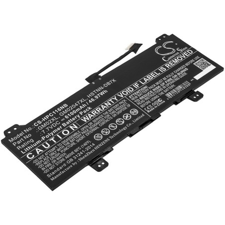 Batterie pour HP 917725-855 (6100 mAh/46.97 Wh, 7.7 V)