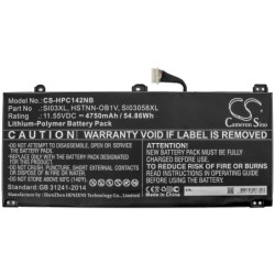 Batterie pour HP HSTNN-OB1V (4750 mAh/54.86 Wh, 11.55 V)