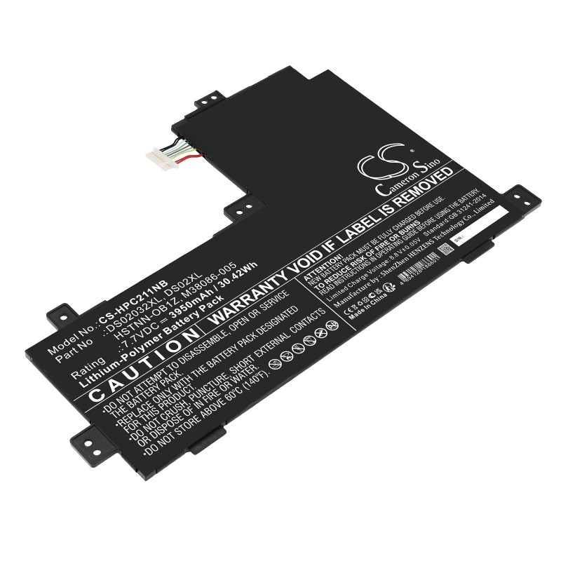Batterie pour HP Chromebook x2 11 (3950 mAh/30.42 Wh, 7.7 V)