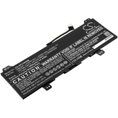 Batterie pour HP 14-DB0023DX (5900 mAh/45.43 Wh, 7.7 V)