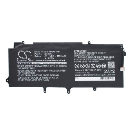 Batterie pour HP 722236-2C1 (3750 mAh/41.63 Wh, 11.1 V)