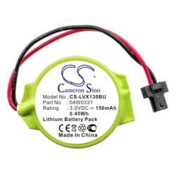 Batterie pour Lenovo ThinkPad Edge E130 (150 mAh/0.45 Wh, 3 V)