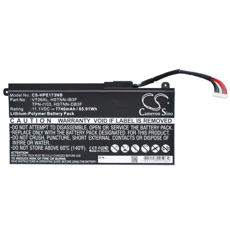 Batterie pour HP Envy 17-3200EB (7740 mAh/85.91 Wh, 11.1 V)