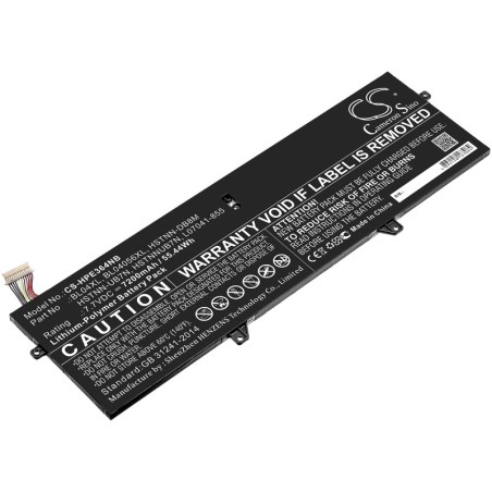 Batterie pour HP HSTNN-DB8M (7200 mAh/55.44 Wh, 7.7 V)