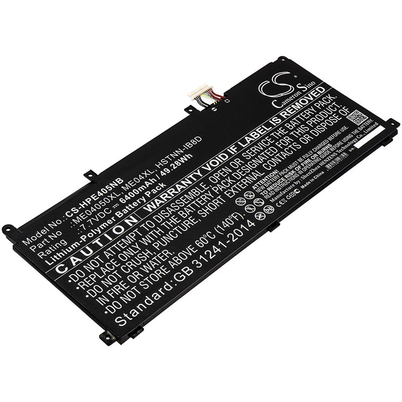 Batterie pour HP Elite x2 1013 G3 2TT41EA (6400 mAh/49.28 Wh, 7.7 V)