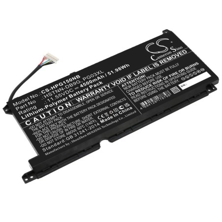 Batterie pour HP PG03052XL (4500 mAh/51.98 Wh, 11.55 V)