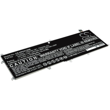 Batterie pour HP HSTNN-IB6F (3150 mAh/23.31 Wh, 7.4 V)