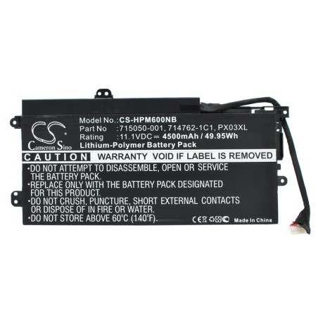 Batterie pour hp 714762-2C1 (4500 mAh/49.95 Wh, 11.1 V)