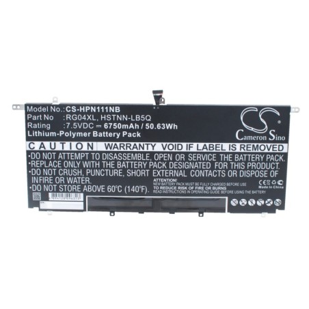 Batterie pour HP 734746-421 (6750 mAh/50.63 Wh, 7.5 V)