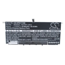 Batterie pour HP 734746-221 (6750 mAh/50.63 Wh, 7.5 V)