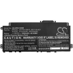 Batterie pour HP HSTNN-OB1P (3500 mAh/40.43 Wh, 11.55 V)