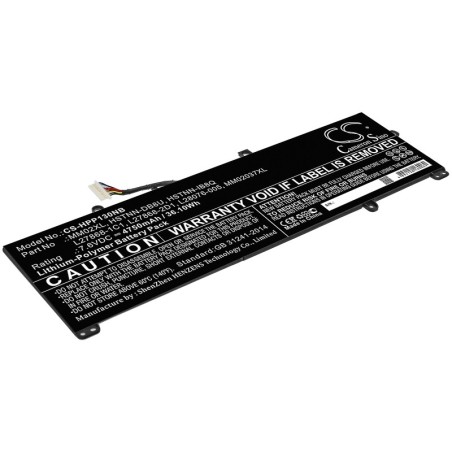 Batterie pour HP L28076-005 (4750 mAh/36.1 Wh, 7.6 V)