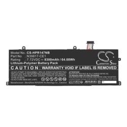 Batterie pour HP Pavilion Plus 16-ab0010NN (8300 mAh/64.08 Wh, 7.72 V)