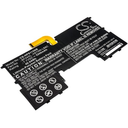 Batterie pour HP BF04043XL (5200 mAh/40.04 Wh, 7.7 V)
