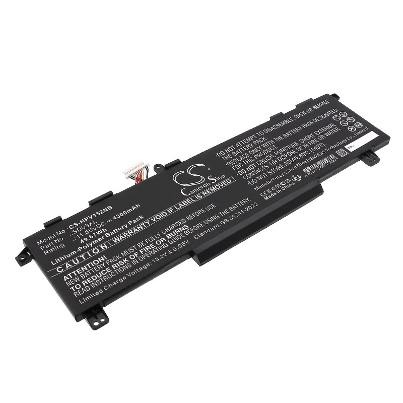 Batterie pour HP Victus 15-FA0025NR (4300 mAh/49.67 Wh, 11.55 V)