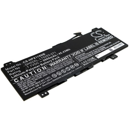 Batterie pour HP Chromebook 14 G6 10X23EA (5900 mAh/45.43 Wh, 7.7 V)