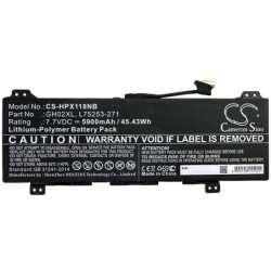 Batterie pour HP Chromebook 14 G6 10X23EA (5900 mAh/45.43 Wh, 7.7 V)